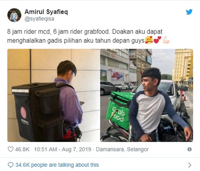 Unggahan Amirul yang jadi viral
