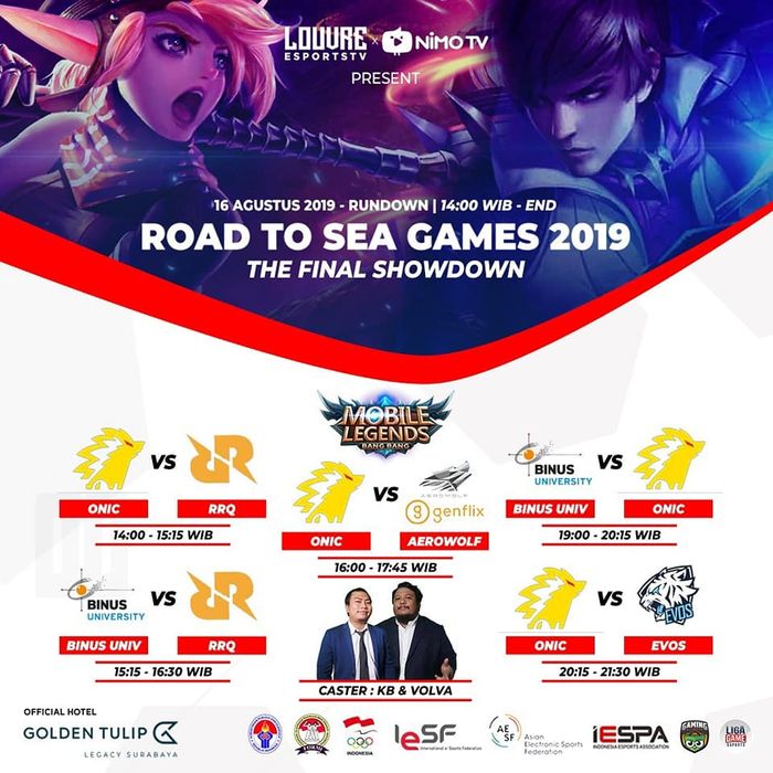 Ini Dia Jadwal Pelatnas eSports Road To Sea Games 2019 Mobile Legends