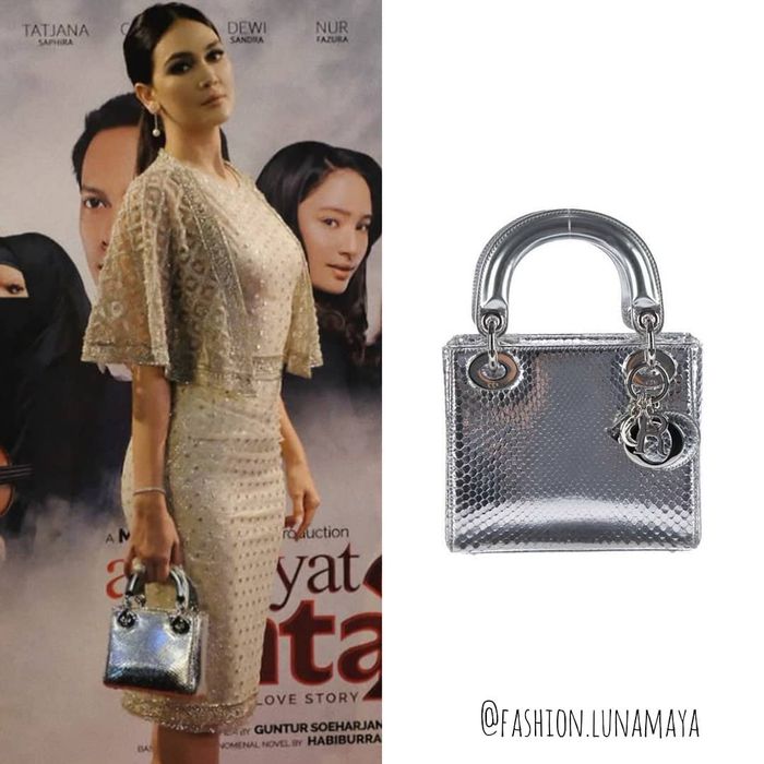 Tas yang dikenakan Luna Maya kala hadiri pernikahan putra Raam Punjabi