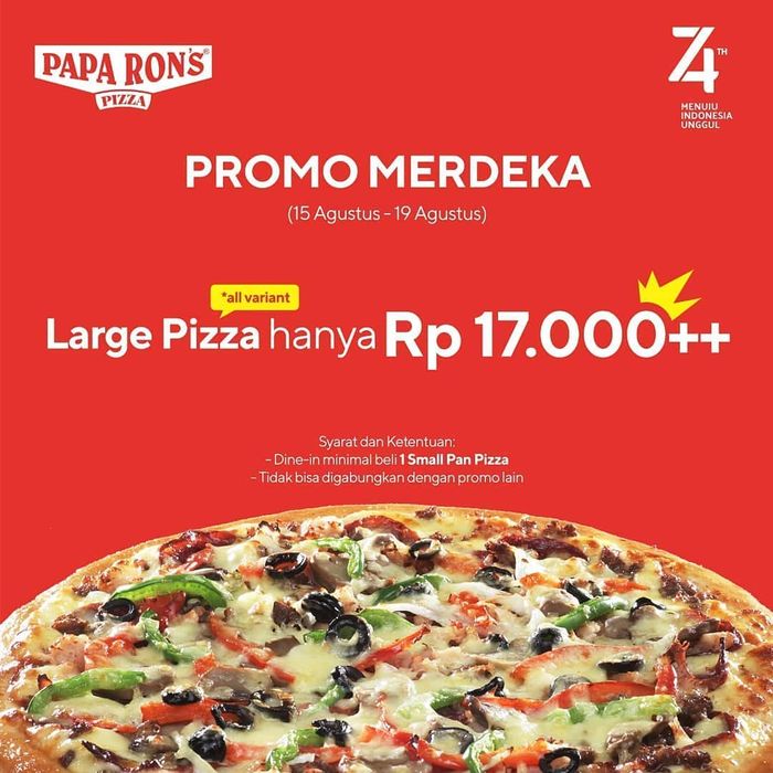 Diskon menarik Papa Rons di momen 17 Agustus
