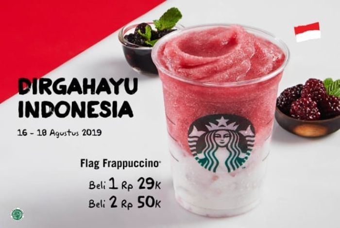 Nikmati Flag Frappuccino dari Starbukcs