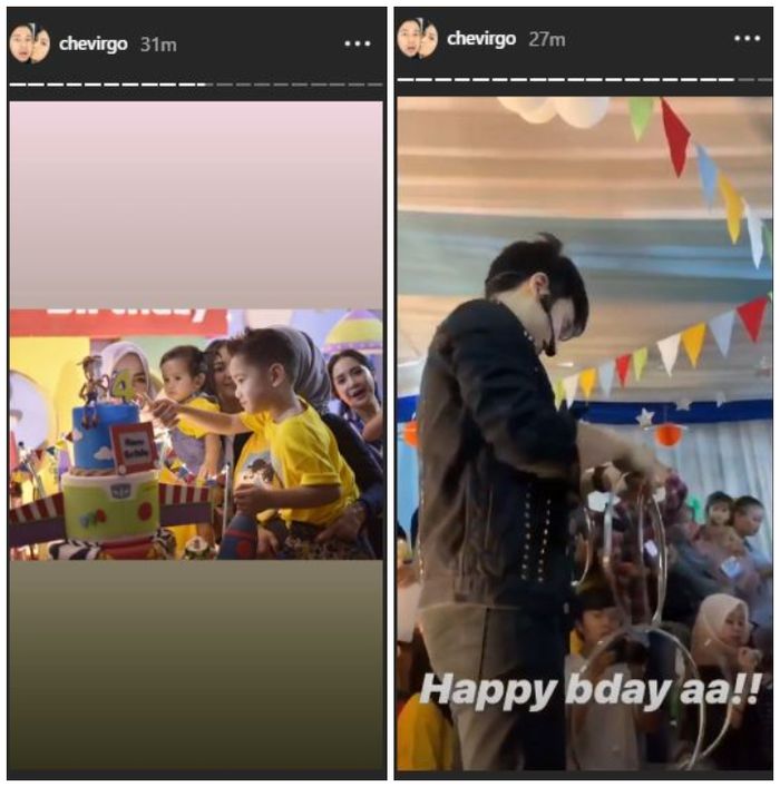 Potret pesta ulang tahun Rafathar