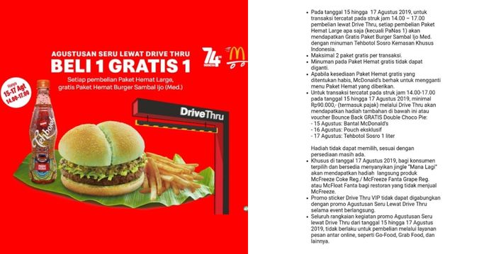 Diskon dari Mcd