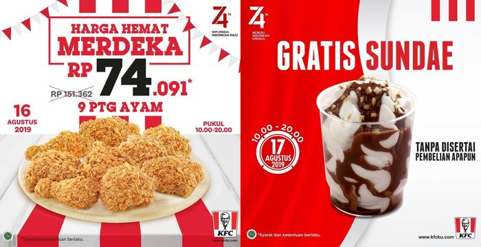 Diskon menarik dari KFC