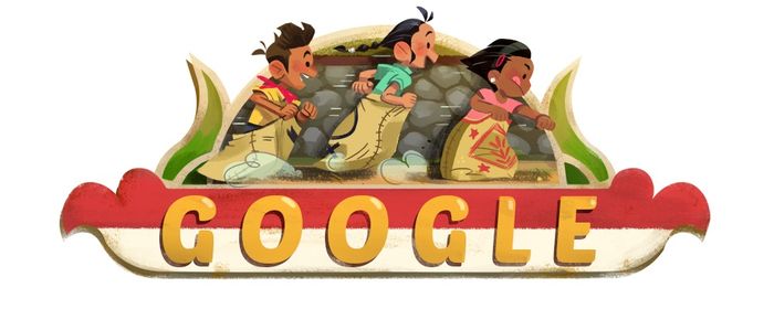 Google Doodle Edisi Spesial HUT RI tahun 2018.