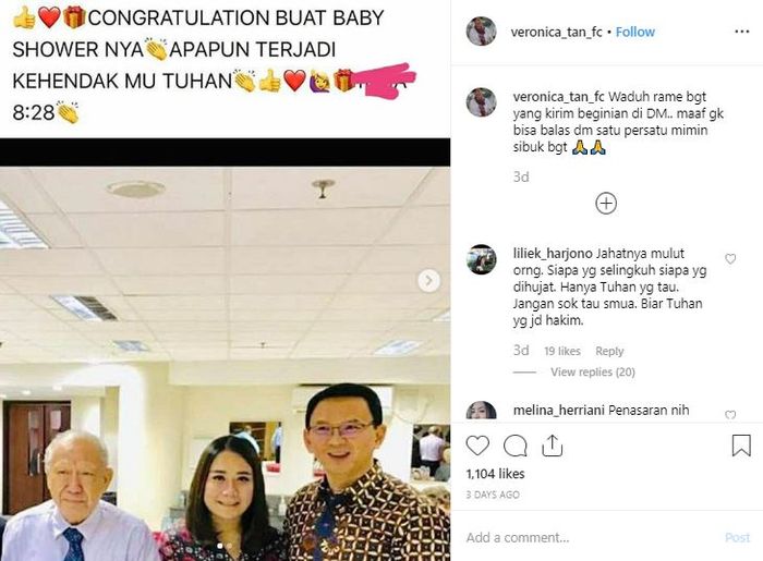 Puput Nastiti dan Ahok lakukan baby shower