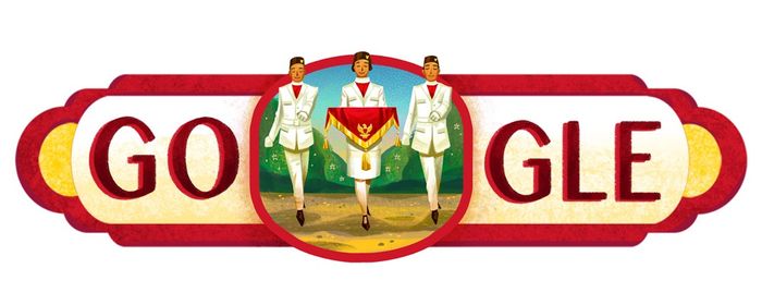 Google Doodle Edisi Spesial HUT RI tahun 2016.