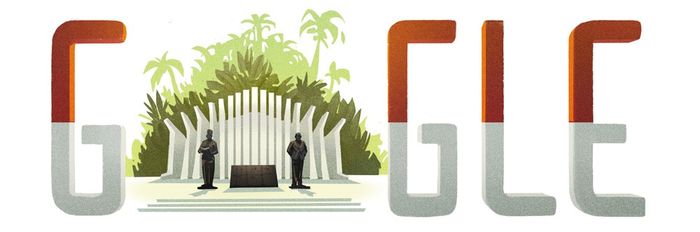Google Doodle Edisi Spesial HUT RI tahun 2015.