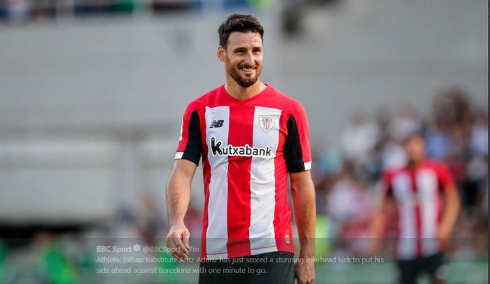 Penyerang Athletic Bilbao, Aritz Aduriz.