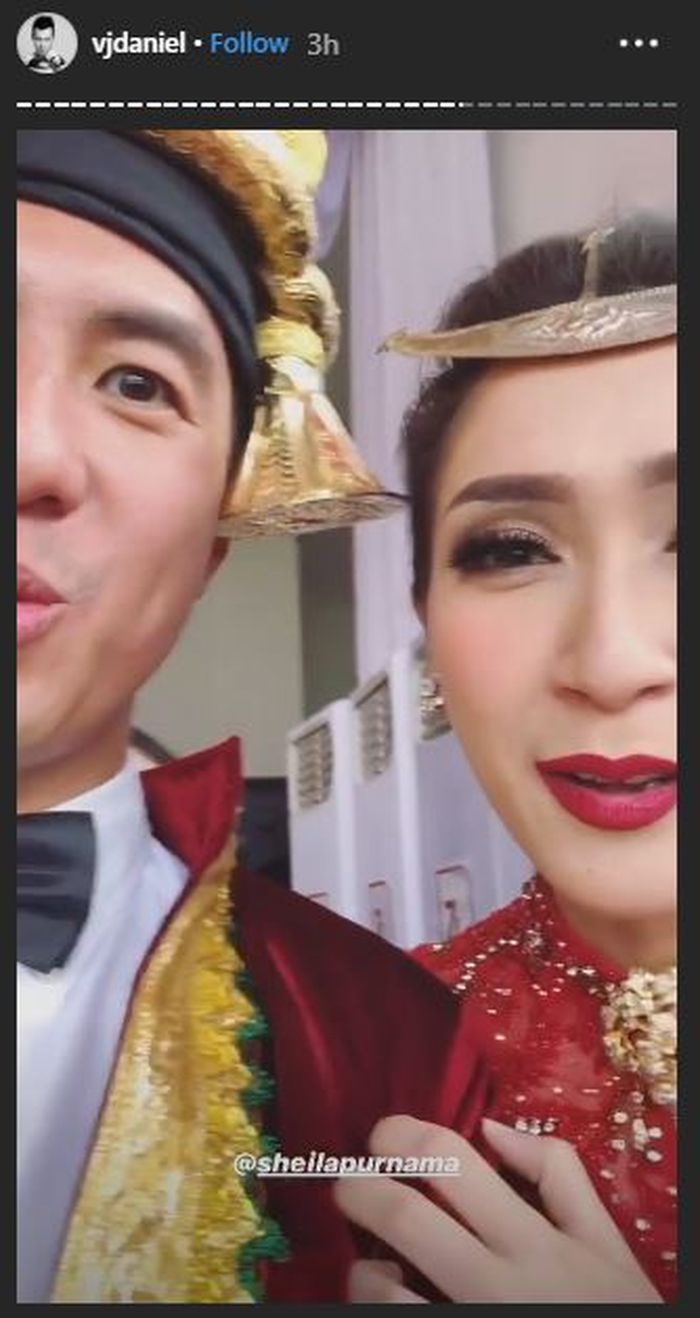 Daniel dan Sheila bangga bisa duduk di dekat Presiden