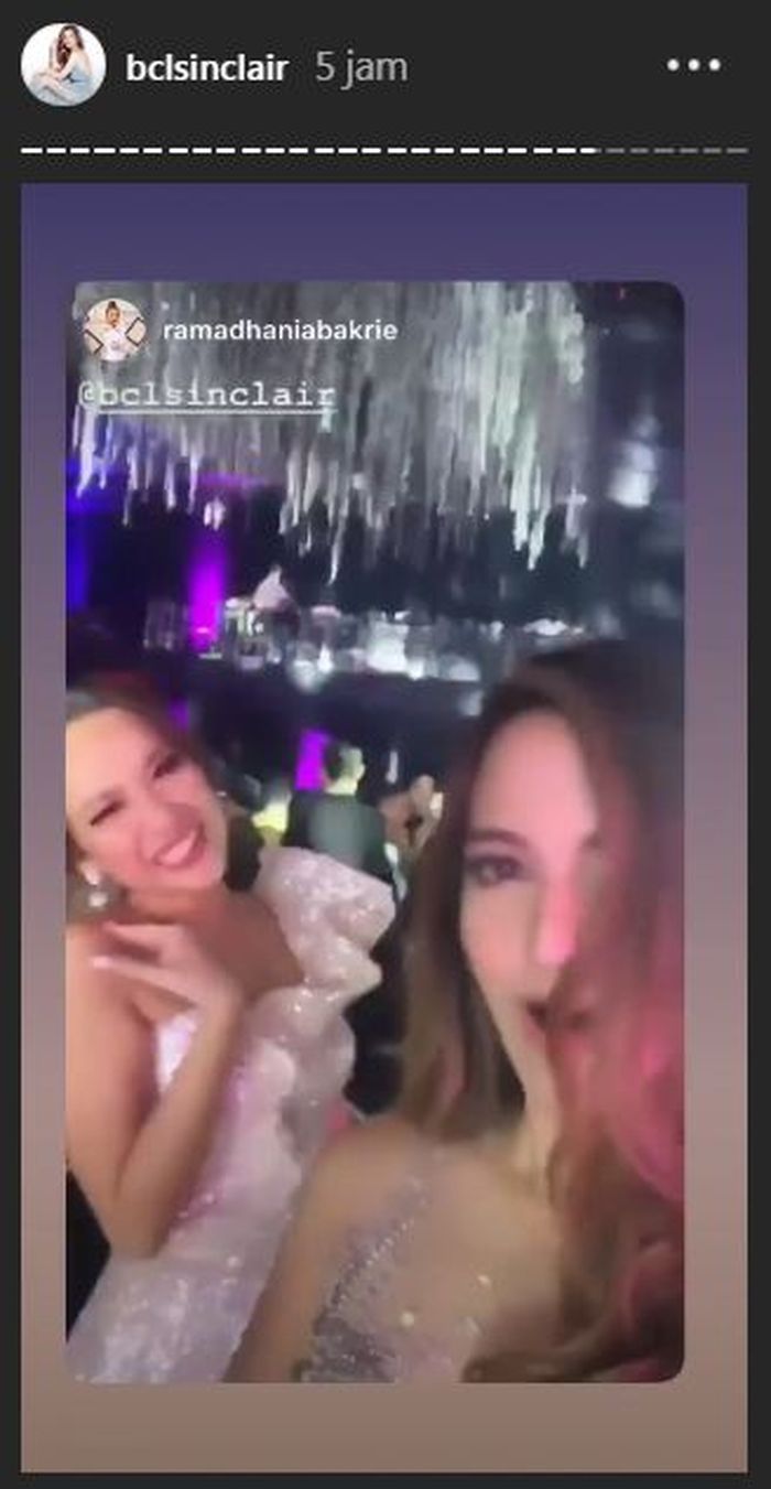 Nia Ramadhani dan BCL asyik menikmati pesta bersama
