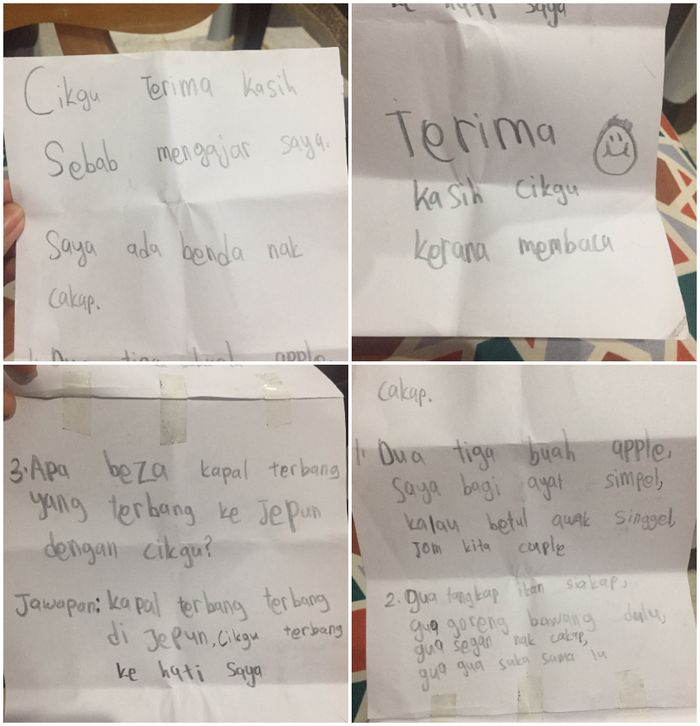 Viral Lima Bulan Mengajar Guru Cantik Dapat 15 Surat Cinta