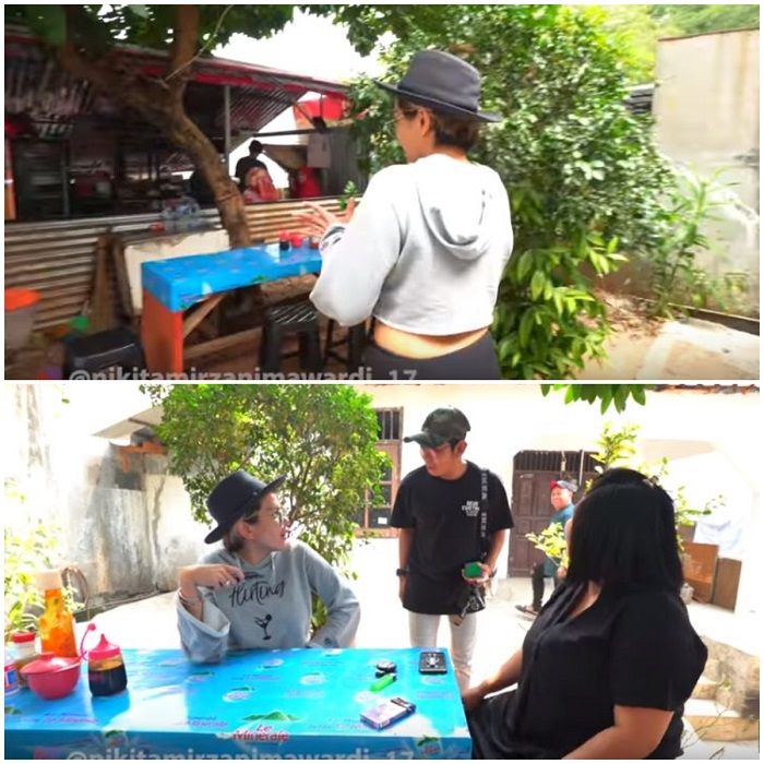 Nikita Mirzani gemar makan bakso di pinggir jalan