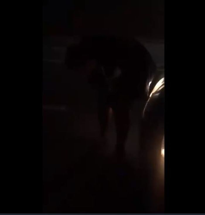 Fayyan keluar mobil dan berteriak sambil muntah