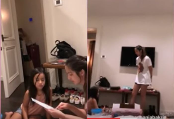 Nia Ramadhani kepergok marahi putrinya