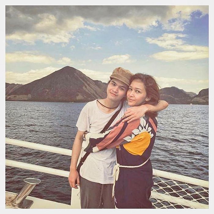 Dul Jaelani bersama Maia Estianty.
