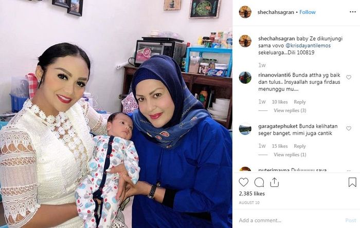 Krisdayanti Gendong Cucu Kesayangan Mantan Istri Raul Lemos