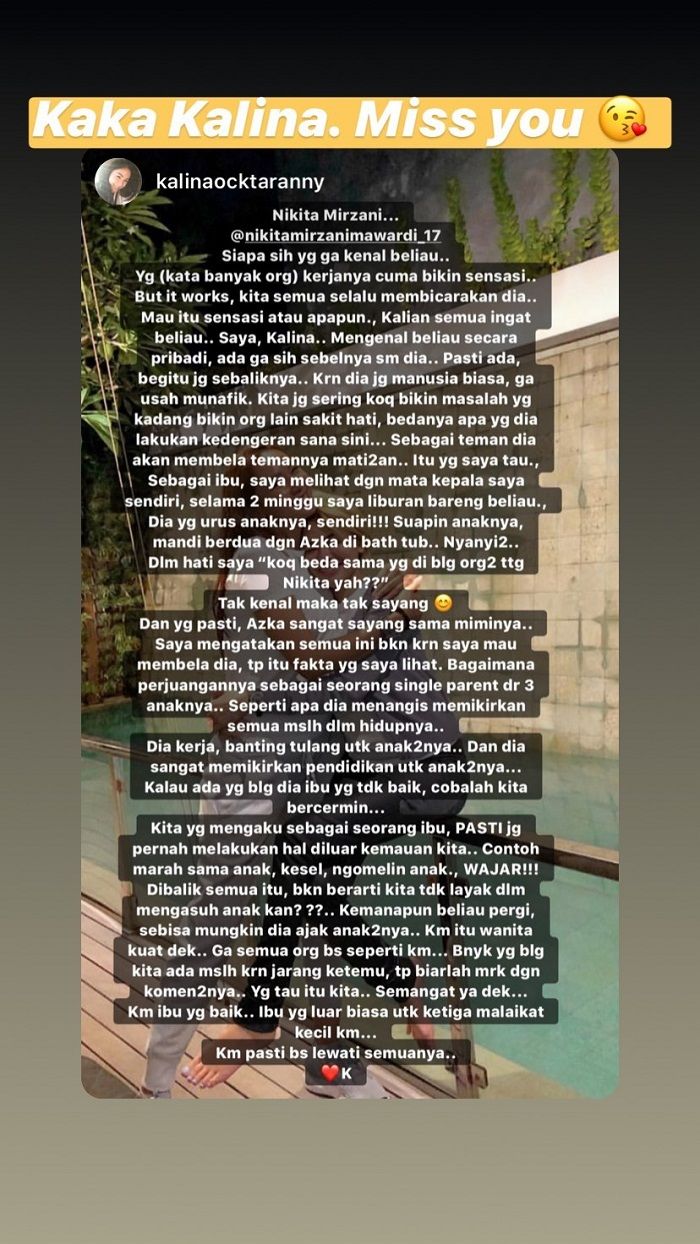 Mantan Istri Deddy Corbuzier ikut angkat bicara soal tuduhan penelantaran anak terhadap Nikita Mirzani
