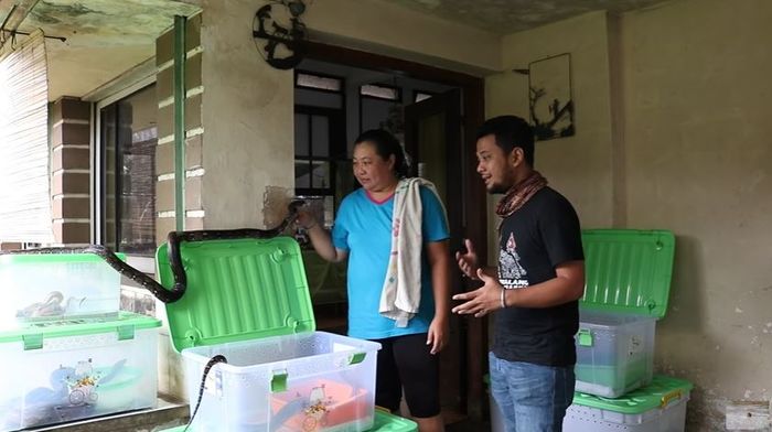 Rumah Lydia yang dipenuhi ular peliharaan