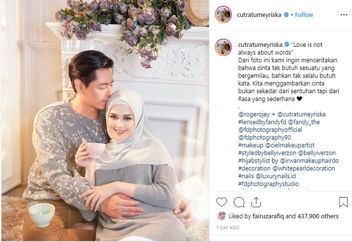 Postingan Cut Meyriska di Instagram