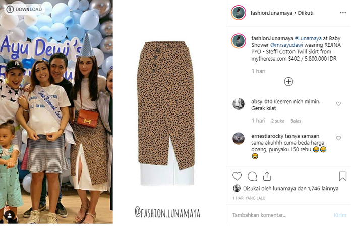 Harga rok luna maya