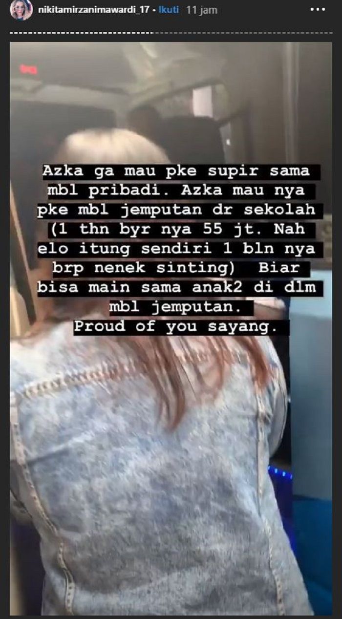 Biaya fantastis jasa antar jemput sekolah anak Nikta Mirzani