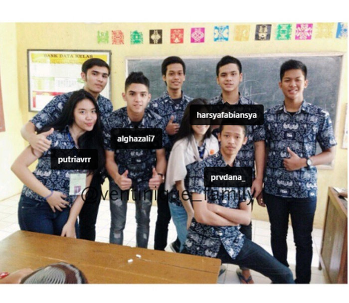 Foto yang membuktikan Al dan M. Adi Pradana pernah satu sekolah.