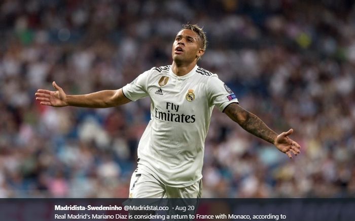 Penyerang terbuang miliki Real Madrid, Mariano Diaz, dikabarkan bakal dilego ke klub sesama konstestan Liga Spanyol jelang berakhirnya jendela transfer musim panas 2019.