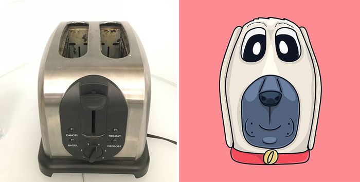 Keren! Seniman Ini Membuat Ilustrasi Lucu dari Benda di Dekatnya Bobo
