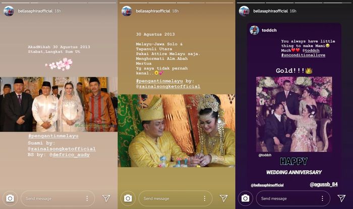 Bella Saphira mengenang 6 tahun pernikahannya dengan Agus Surya Bakti.