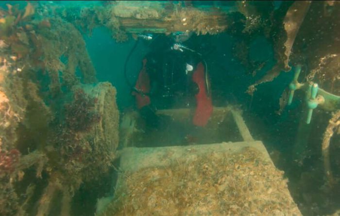 Penyelam Kanada melakukan tujuh kali penyelaman, di mana mereka memasukkan drone bawah air