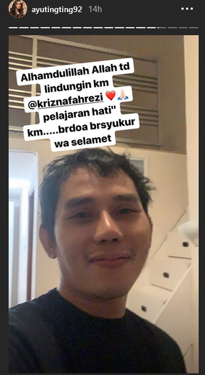 Insta story Ayu Ting Ting