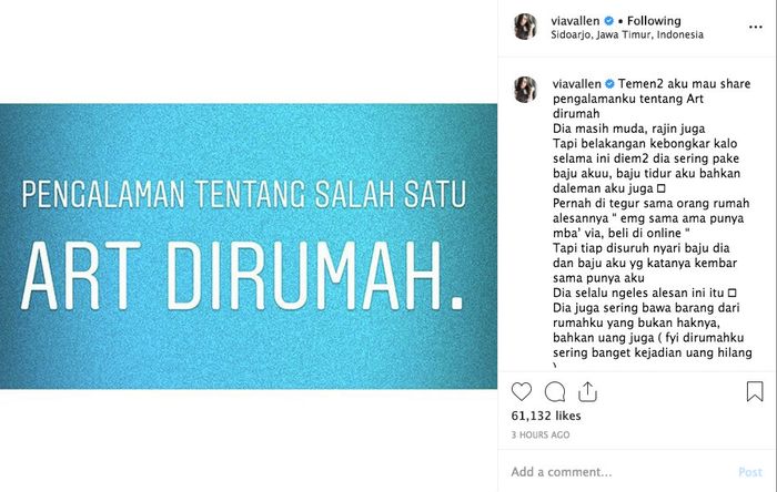 Via Vallen cerita tentang ART