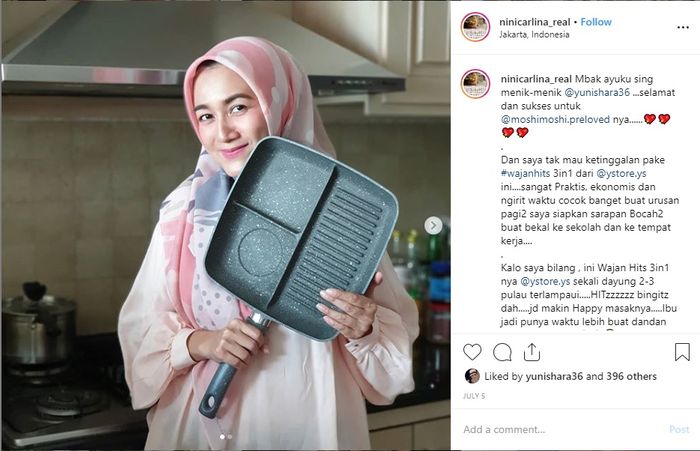 Dapur <a href='https://pontianak.tribunnews.com/tag/nini-carlina' title='Nini Carlina'>Nini Carlina</a>