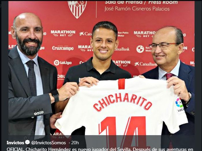 Javier Hernandez alias Chicharito direkrut Sevilla.