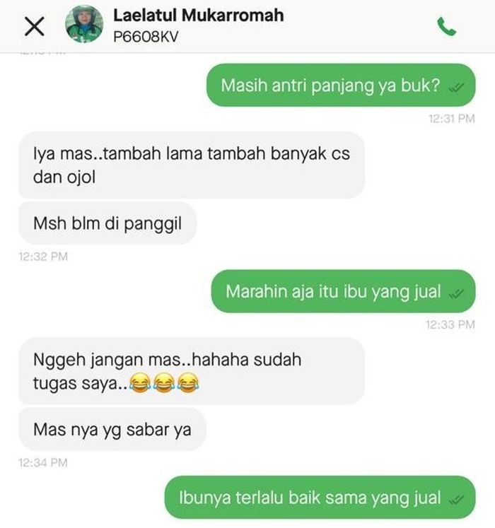 Isi chat Kaesang dengan driver ojol yang curi perhatian warganet.