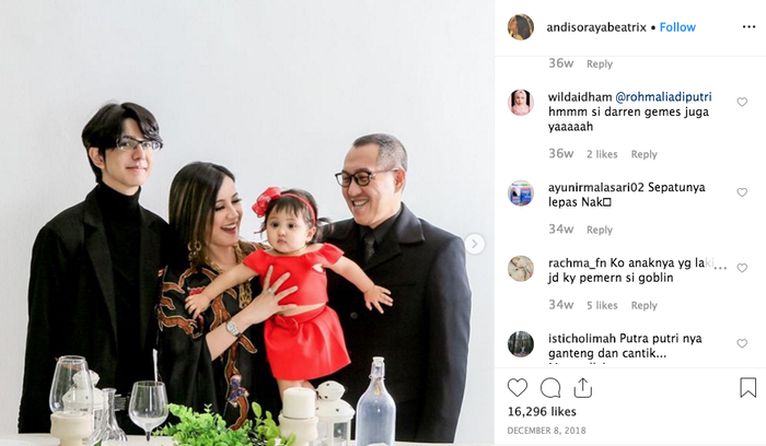 Andi Soraya dan keluarga