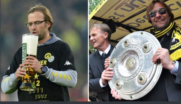 Juergen Klopp bertemu CEO Borussia Dortmund saat sedang mabuk bersama. 