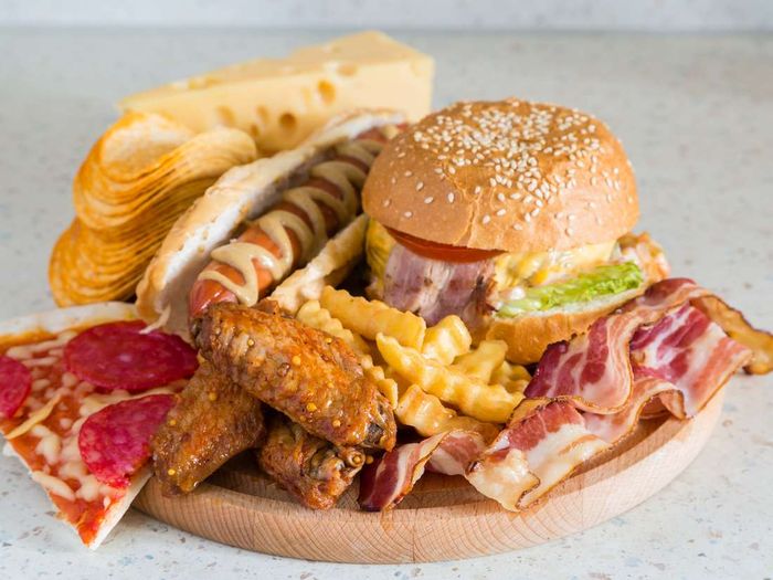 Ilustrasi junk food.