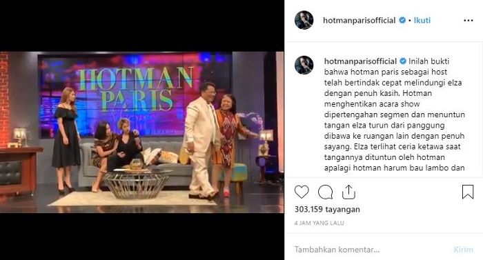Hotman Paris beri bukti jika ia melindungi Elza saat dilabrak oleh Nikita Mirzani