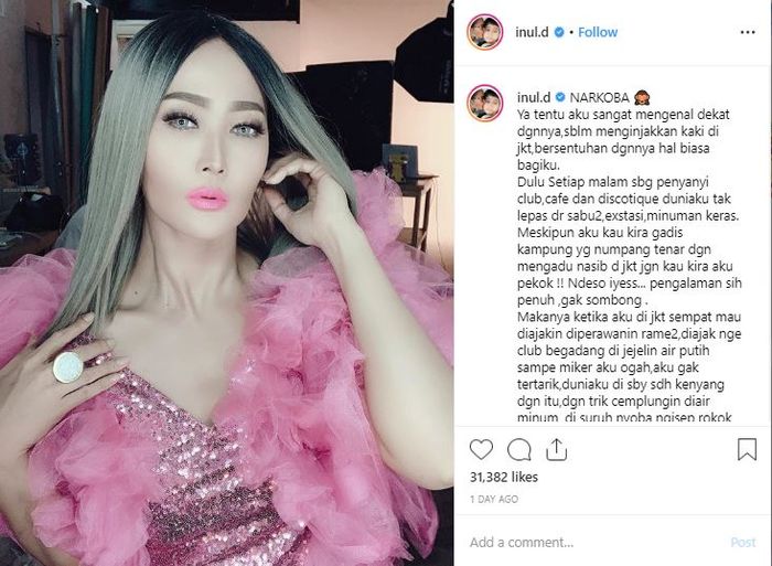 nul Daratista akui sempat cicipi ekstasi dan sabu-sabu