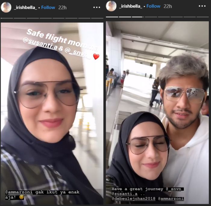 Penampilan anggun dan cantik Irish Bella istri Ammar Zoni yang diketahui telah mantap berhijab