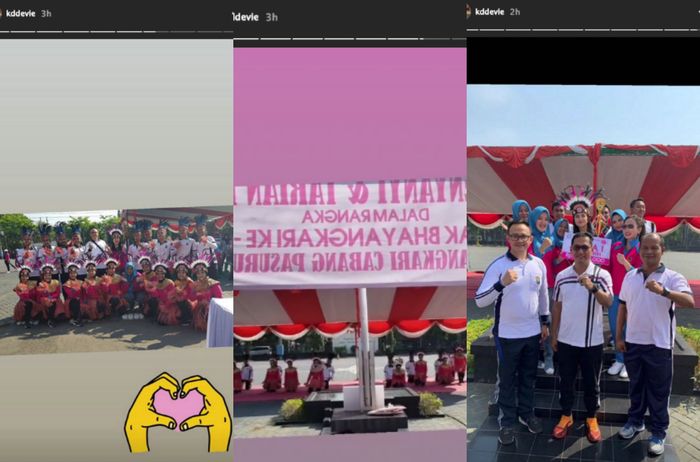Unggahan instastory Kadek Devi