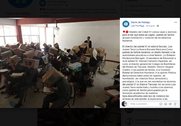 Seorang guru di Meksiko memicu kemarahan