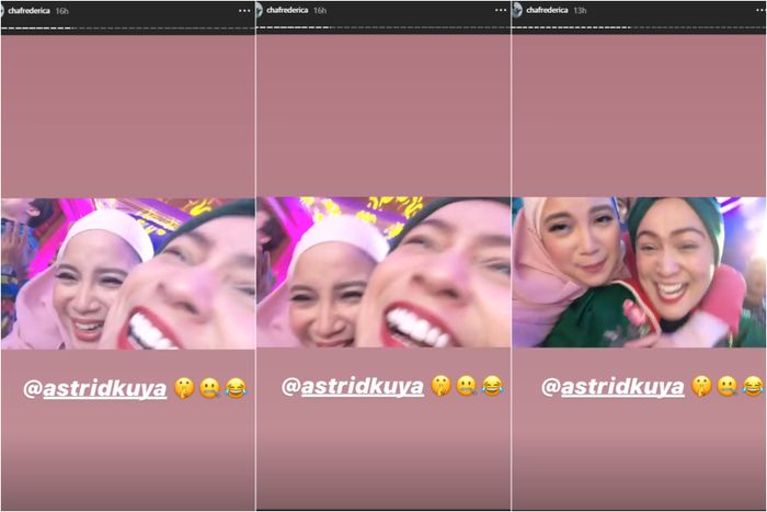 Jilbab Chacha lepas saat asyik berjoget bersama Astrid
