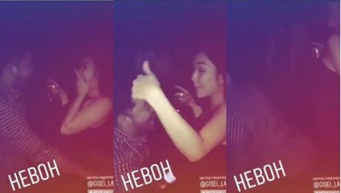 Gisel asyik berjoget bersama seorang pria