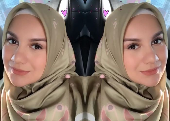 Penampilan anggun dan cantik Irish Bella istri Ammar Zoni yang diketahui telah mantap berhijab