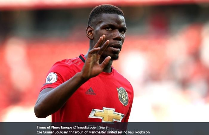 Gelandang tengah Manchester United, Paul Pogba.