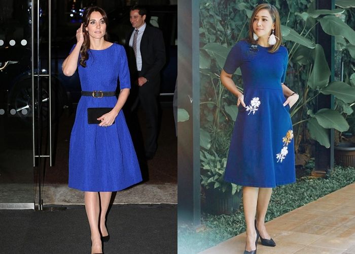 Penampilan mirip Maia Estianty dan Kate Middleton