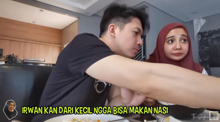 Zaskia Sungkar kaget ternyata Irwansyah tidak bisa makan nasi sejak kecil.